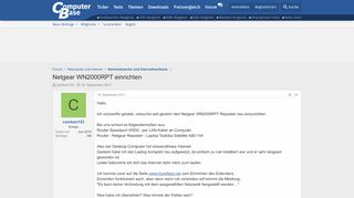 
                            8. Netgear WN2000RPT einrichten | ComputerBase Forum