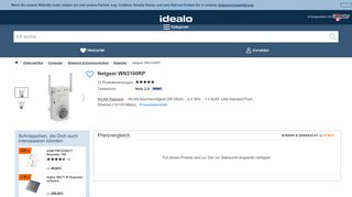 
                            9. Netgear WN3100RP ab 32,72 € | Preisvergleich bei idealo.de
