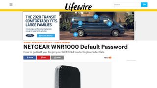 
                            5. NETGEAR WNR1000 Default Password - Lifewire