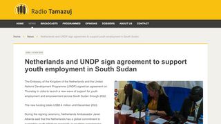 
                            7. Netherlands and UNDP sign agreement to support youth employment ...