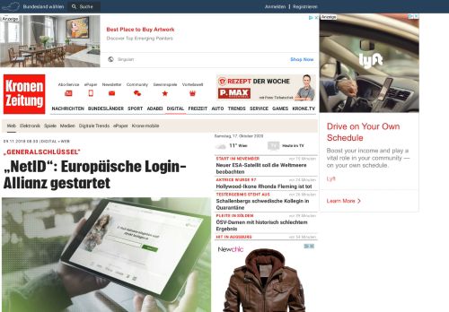 
                            11. „NetID“: Europäische Login-Allianz gestartet | krone.at