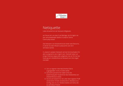 
                            6. Netiquette | ArbeiterKind.de - Netzwerk