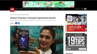 
                            10. Netizen Keluhkan Transaksi Digital Bank Mandiri - CNN Indonesia