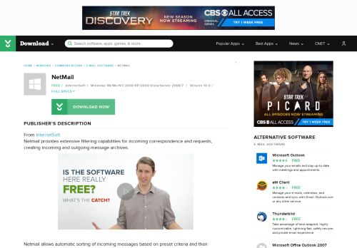 
                            10. NetMail - Free download and software reviews - CNET Download.com