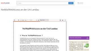 
                            5. NetMailWebAccess an der Uni Landau - PDF - DocPlayer.org