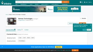 
                            12. Netmax Technologies, Chandigarh - Courses, Placement Reviews ...