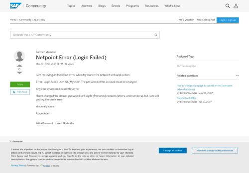 
                            12. Netpoint Error (Login Failed) - archive SAP