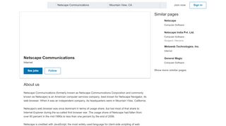 
                            8. Netscape Communications | LinkedIn