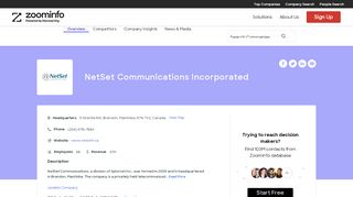 
                            9. NetSet Communications Incorporated | ZoomInfo.com