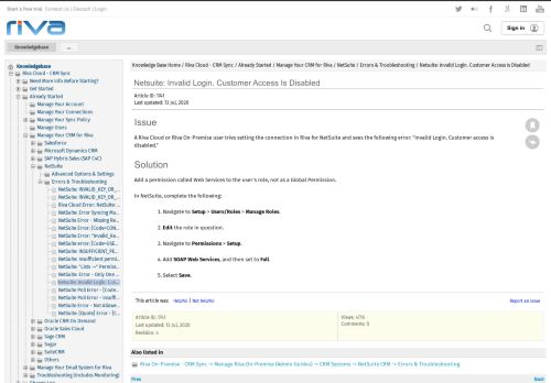 
                            10. Netsuite: Invalid Login. Customer Access Is Disabled ...