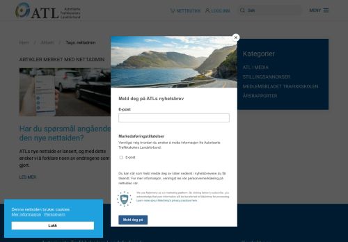 
                            2. nettadmin - ATL – Autoriserte Trafikkskolers Landsforbund