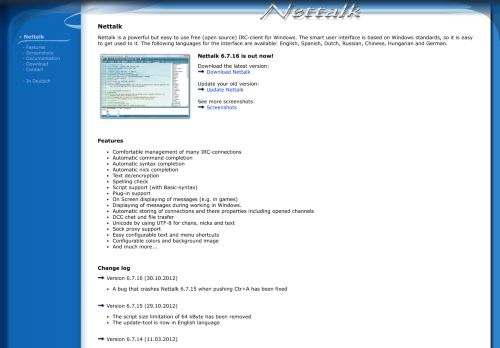 
                            4. Nettalk - www.ntalk.de - IRC-Chatclient