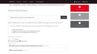 
                            6. NetTask GmbH - Wissensdatenbank - Wie melde ich mich im ...