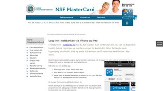 
                            3. Nettbank på iPad og iPhone - Nyheter - Ressurser - NSF MasterCard