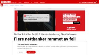 
                            12. Nettbank-trøbbel for DNB, Handelsbanken og Skandiabanken - Flere ...