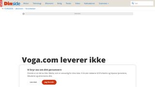 
                            3. Nettbutikk: Voga.com leverer ikke varene, svarer ikke kundene - DinSide