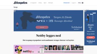 
                            7. Nettby legges ned - Aftenposten