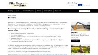 
                            8. NetTeller › Pilot Grove Savings Bank