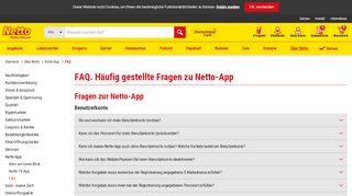 
                            3. Netto Marken-Discount - FAQ. Häufig gestellte Fragen zu Netto-App