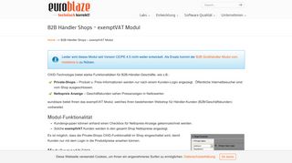 
                            5. Nettopreise im OXID e-Shop anzeigen - CE Modul für Händler-Shops