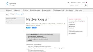 
                            12. Nettverk og Wifi - IT-hjelp - Universitetet i Stavanger