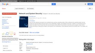 
                            11. Network and System Security: Chapter 5. Unix and Linux Security
