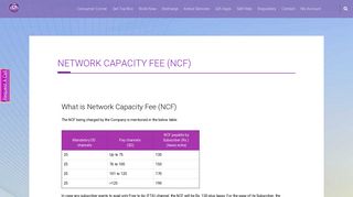 
                            6. Network Capacity Fee (NCF) - d2h