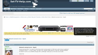 
                            3. Network connect error - Spark - Sat-tv-help forum