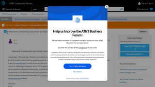 
                            7. Network Connection lost while trying to access AOL... - AT&T ...