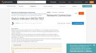 
                            8. Network Connection Status Indicator (NCSI) TEST - Script Center ...