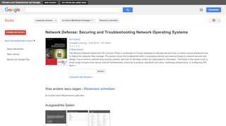 
                            7. Network Defense: Securing and Troubleshooting Network Operating ... - Google Books-Ergebnisseite