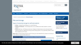 
                            12. Network file space (U: drive) - IT - University of Exeter