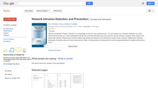 
                            8. Network Intrusion Detection and Prevention: Concepts and Techniques