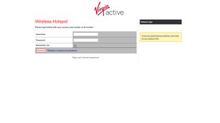 
                            7. Network login - Virgin Active Hotspots