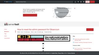 
                            3. network monitoring - How to reset the admin password for Observium ...