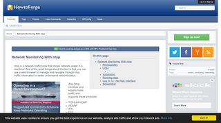 
                            8. Network Monitoring With ntop - HowtoForge