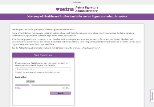 
                            12. Network selection - Aetna Signature Administrators