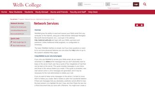 
                            6. Network Services - Webmail for Employees | The Globe at Wells