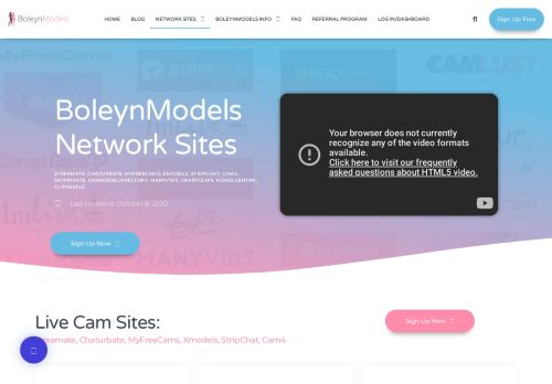 
                            10. Network Sites - Welcome to BoleynModels