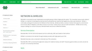
                            12. Network & Wireless - - Information Technology - Marshall University