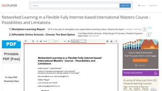 
                            5. Networked Learning in a Flexible Fully Internet-based International ...