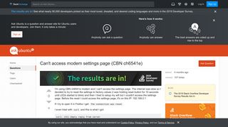 
                            3. networking - Can't access modem settings page (CBN ch6541e) - Ask ...