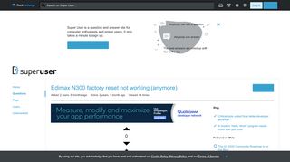 
                            6. networking - Edimax N300 factory reset not working  ...