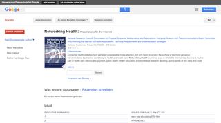 
                            10. Networking Health: Prescriptions for the Internet