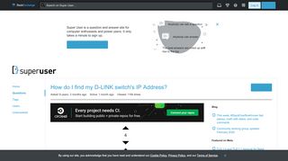 
                            12. networking - How do I find my D-LINK switch's IP Address? - Super User