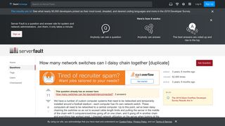 
                            12. networking - How many network switches can I daisy chain together ...