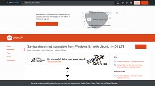 
                            5. networking - Samba shares not accessible from Windows 8.1 with ...
