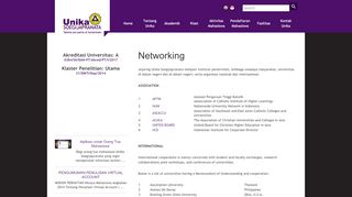 
                            2. Networking | Unika Soegijapranata Website