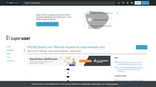 
                            12. networking - WD My Book Live: Remote Access on local network only ...