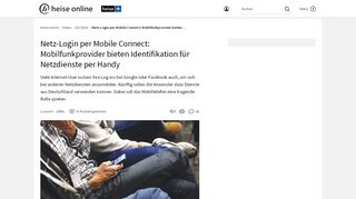 
                            8. Netz-Login per Mobile Connect: Mobilfunkprovider bieten ... - Heise